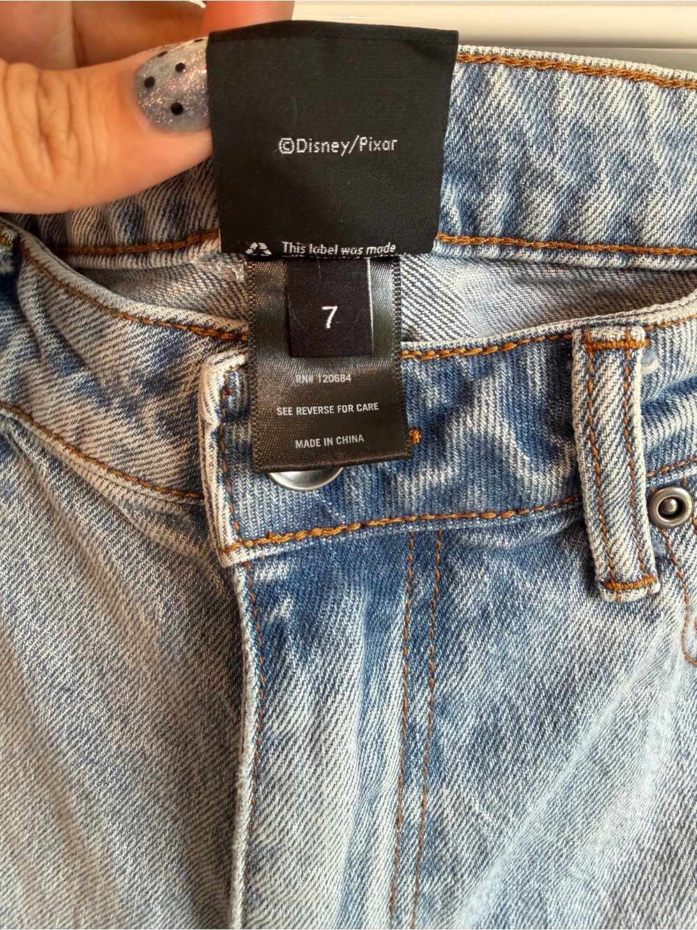 Disney Pixar Cars Lightning McQueen Denim Shorts - Picture 6 of 6